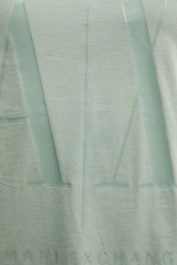 Armani Exchange t-shirt in cotone verde 8NYTCX.YJG3Z