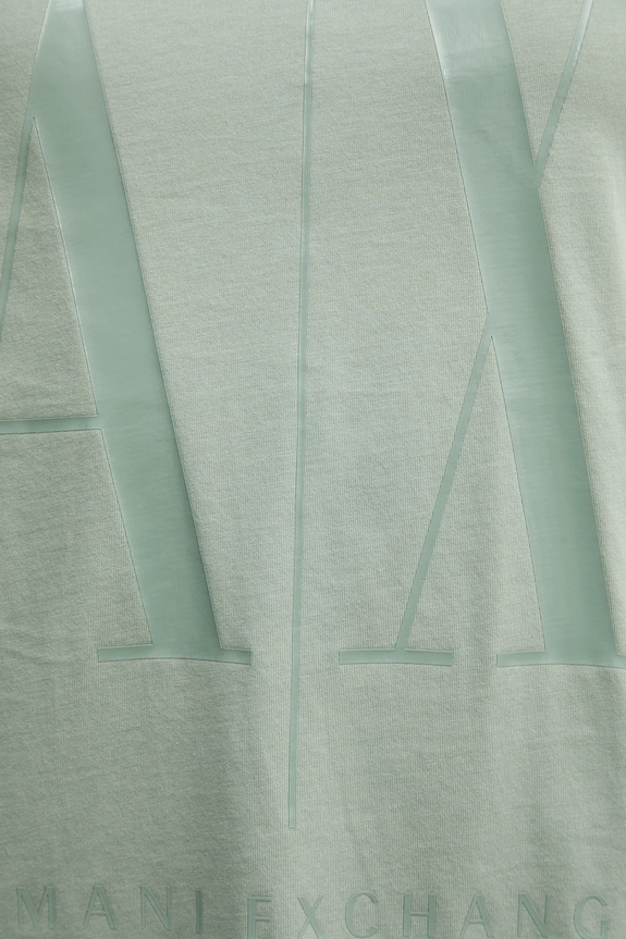 Armani Exchange t-shirt in cotone verde 8NYTCX.YJG3Z