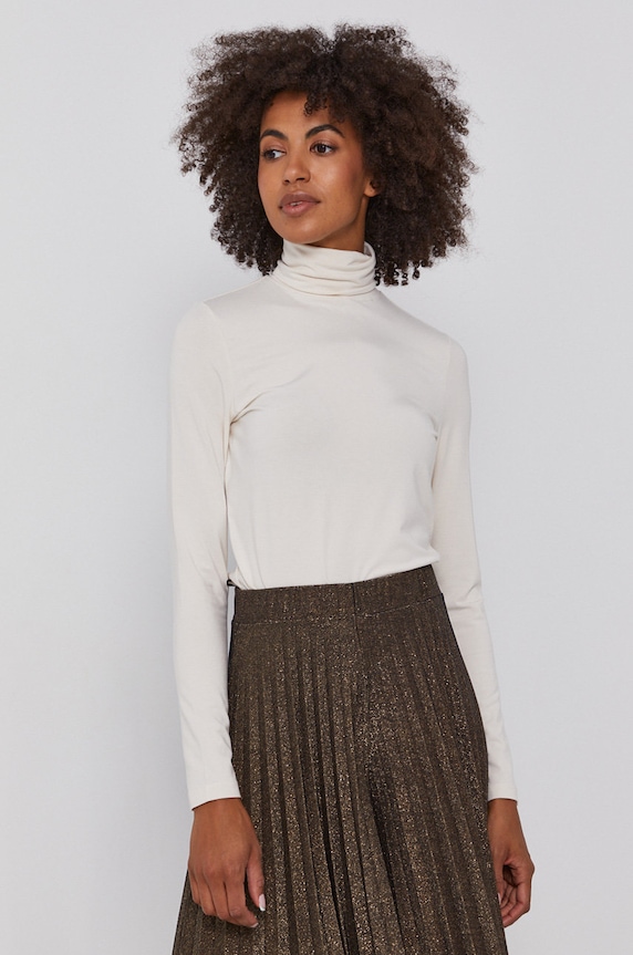 Lauren Ralph Lauren - Hosszú ujjú elasztánnal bézs 200810393004