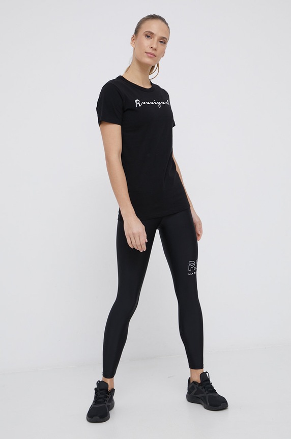 Rossignol pamut póló RLKWY05 fekete SS23