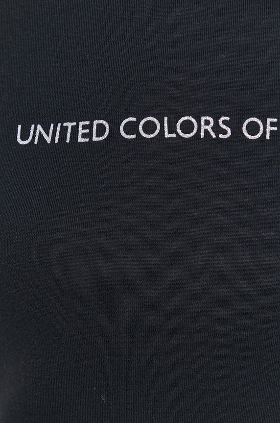 Pamučna majica United Colors of Benetton 3GA2E16A2.100 crna