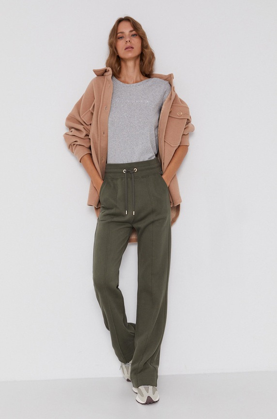 United Colors of Benetton pamut póló 3GA2E16A2.501 szürke AA00