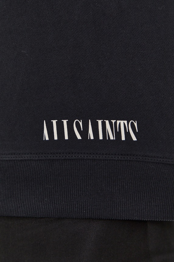 Bavlněná mikina AllSaints WM056U černá