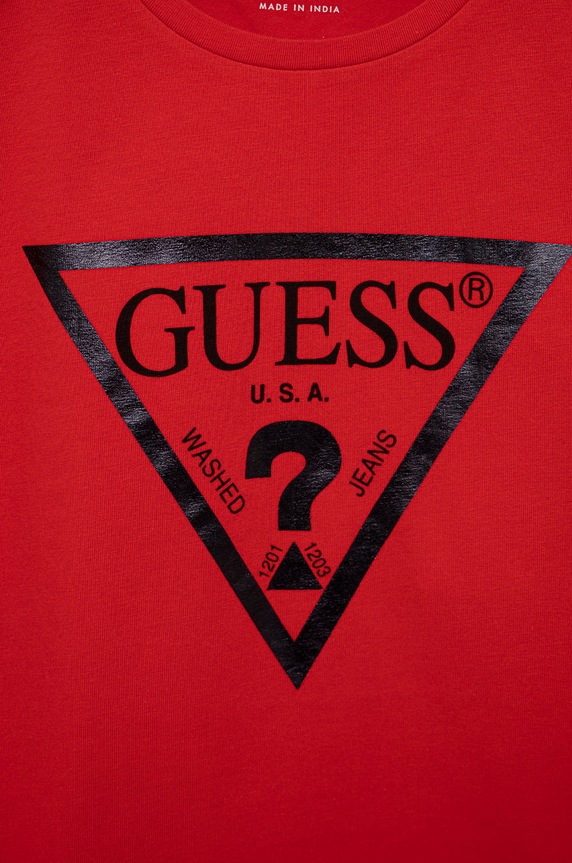 Κοριτσίστικα Guess - Παιδικό μπλουζάκι J81I15.J1311 κόκκινο