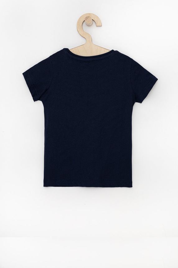 Dziewczynka Guess T-shirt bawełniany dziecięcy K73I56.K8HM0 granatowy