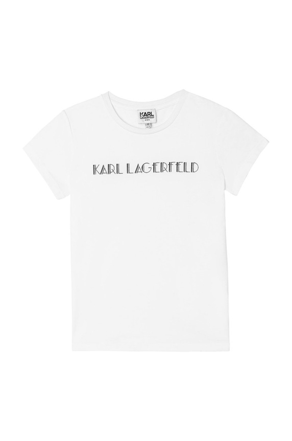 Karl Lagerfeld - Tricou copii print alb Z15326.102.108