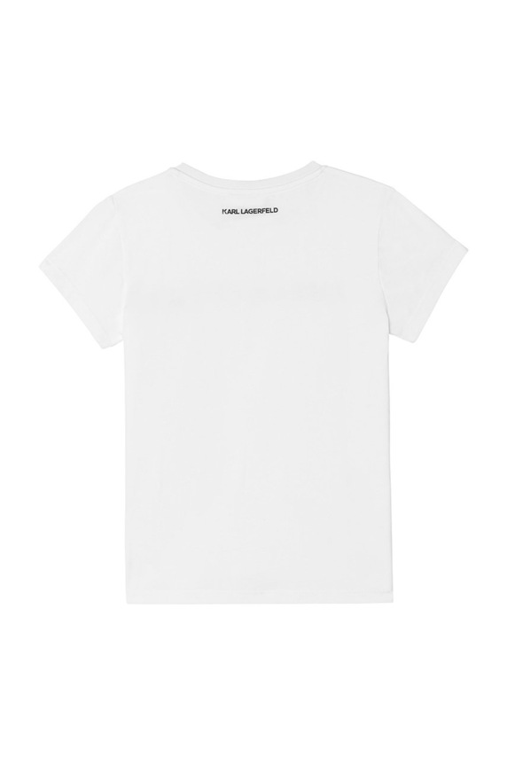 Karl Lagerfeld - Tricou copii Z15326.102.108 alb AW21