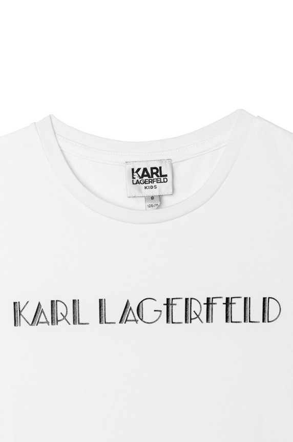 Fete Karl Lagerfeld - Tricou copii Z15326.102.108 alb