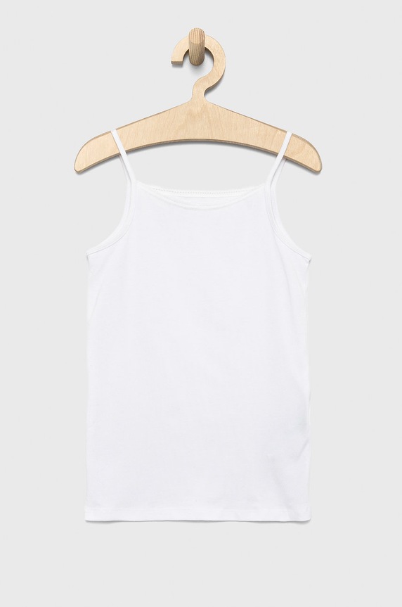 Dziewczynka United Colors of Benetton Top dziecięcy (2-pack) 3MC10H215.G.CONTINUATI biały