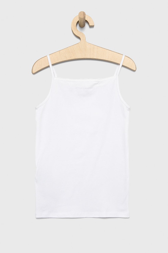 United Colors of Benetton Top dziecięcy (2-pack) 3MC10H215.G.CONTINUATI biały