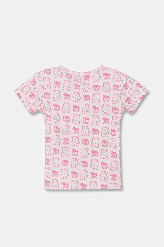 Guess T-shirt dziecięcy H1YT00.K6YW1 różowy SS23