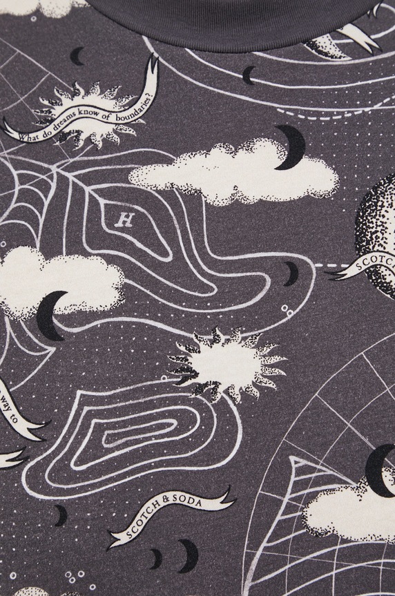 Scotch & Soda T-shirt bawełniany 163969 szary