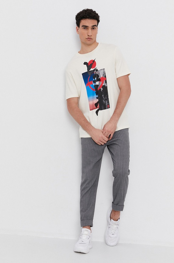 Hugo Tricou 50448940 bej AW21