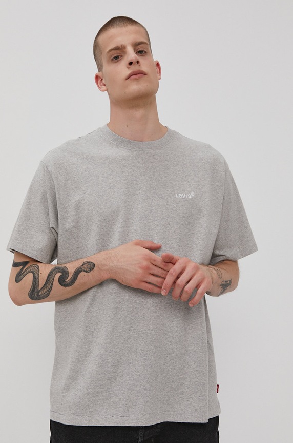 Μπλουζάκι Levi's μελανζέ γκρί A0637.0013