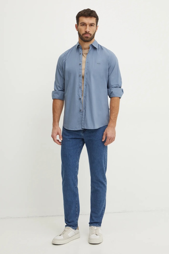 Pamučna majica Joop! Alphis 30027746 bež SS25