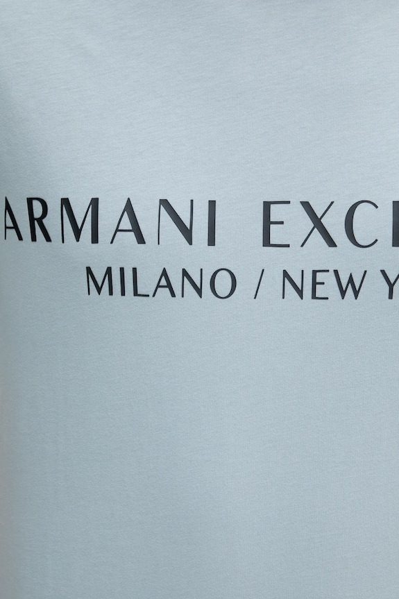 Armani Exchange pamut póló kék 8NZT72.Z8H4Z