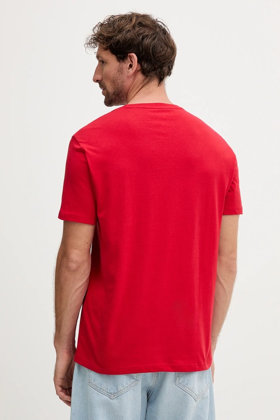 Armani Exchange tricou din bumbac 8NZTCJ.Z8H4Z rosu AW25