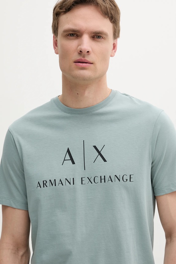 Ruházat Armani Exchange pamut póló 8NZTCJ.Z8H4Z zöld