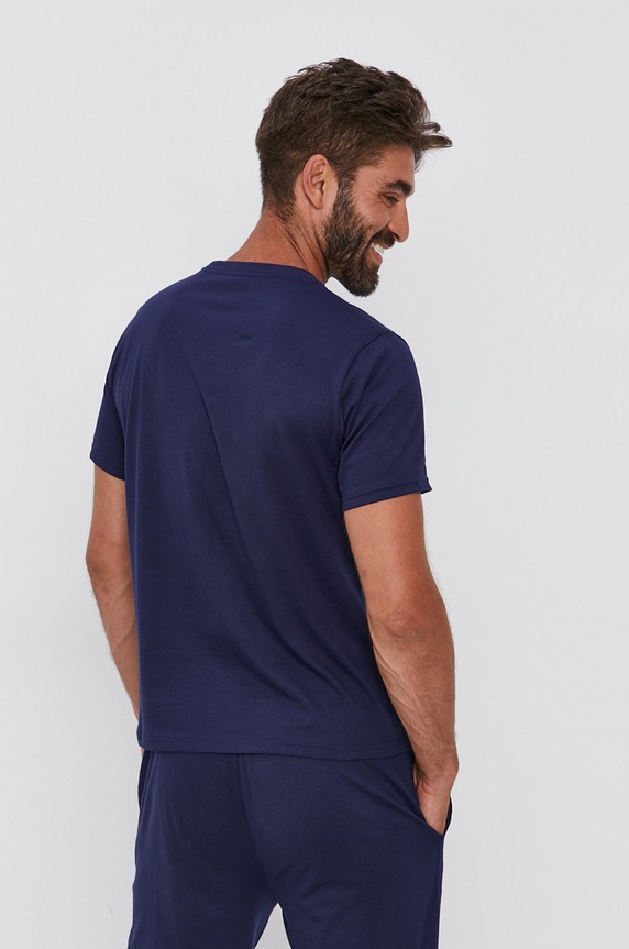 Oblečenie Bavlnené tričko Polo Ralph Lauren 714844756002 tmavomodrá