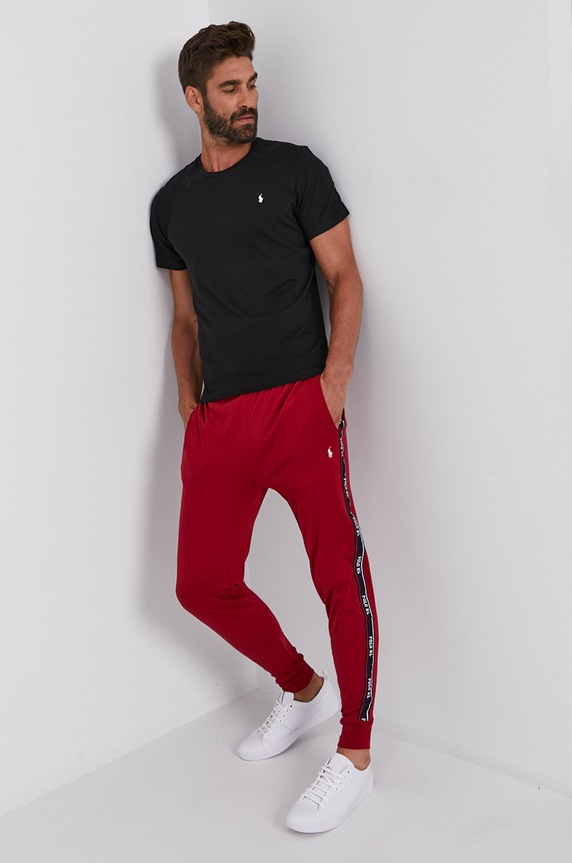 Βαμβακερό μπλουζάκι Polo Ralph Lauren 714844756001 μαύρο SS26