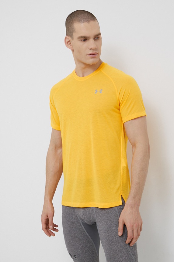 Under Armour t-shirt do biegania Streaker pozostałe żółty 1361469