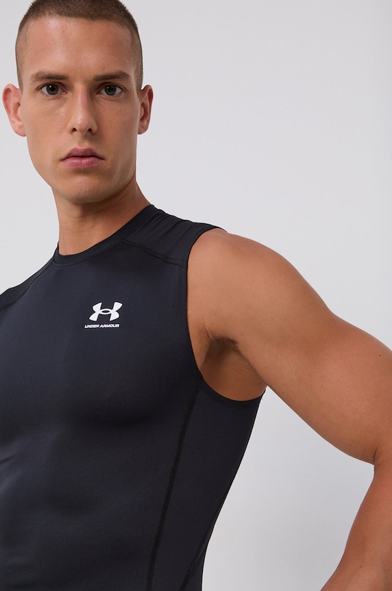 Under Armour t-shirt z elastanem czarny 1361522