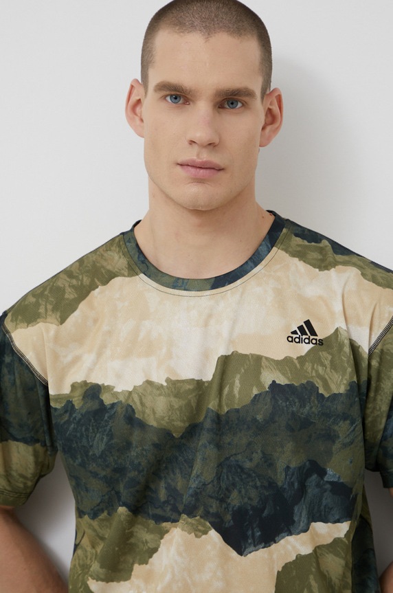 Μπλουζάκι adidas Performance GU6365 πράσινο AW21