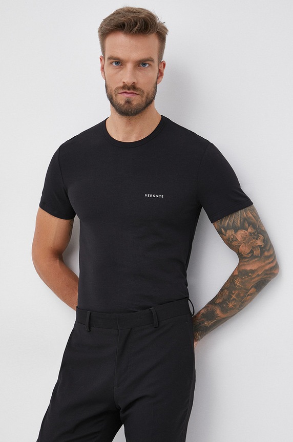 Tričko Versace (2-pack) jednofarebný viacfarebná AU04023