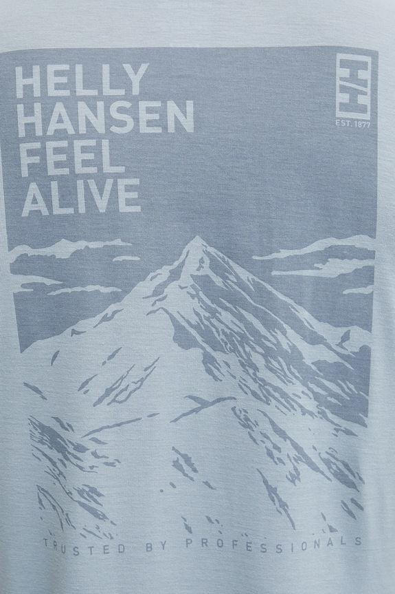 Helly Hansen t-shirt SKOG RECYCLED GRAPHIC 63082 niebieski
