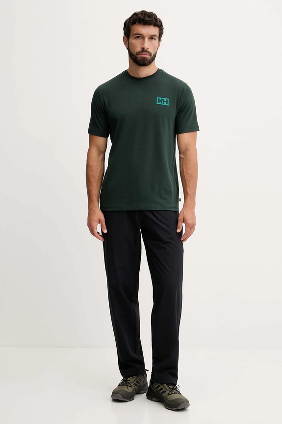Μπλουζάκι Helly Hansen SKOG RECYCLED GRAPHIC 63082 πράσινο SS26