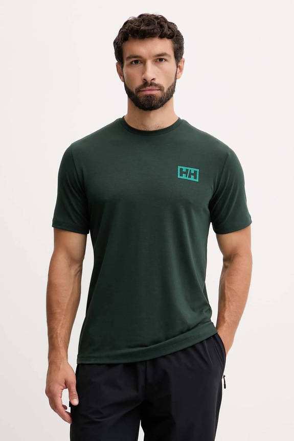 Ρούχα Μπλουζάκι Helly Hansen SKOG RECYCLED GRAPHIC 63082 πράσινο