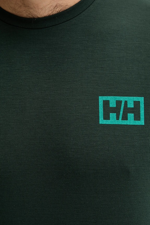 Μπλουζάκι Helly Hansen SKOG RECYCLED GRAPHIC 63082 πράσινο