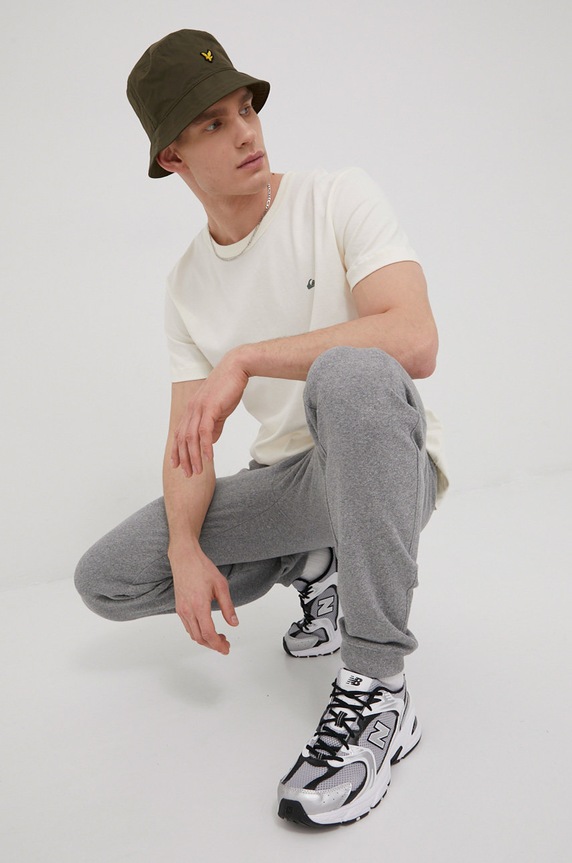 Quiksilver pamut póló EQYKT04092 bézs SS22