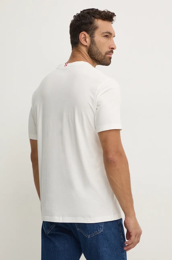 Odzież MC2 Saint Barth t-shirt bawełniany ARN0001 beżowy