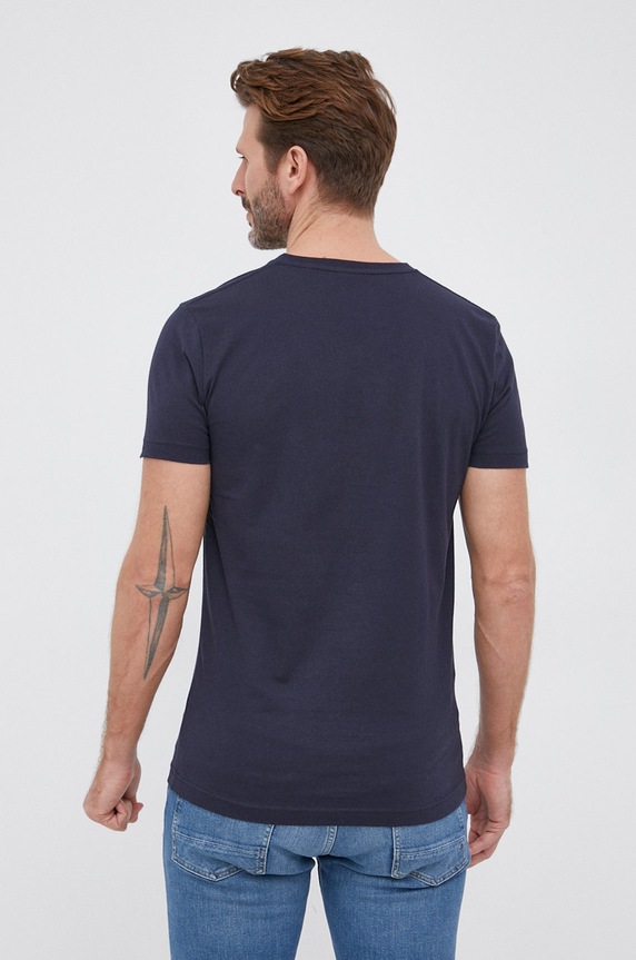 Odzież Gant T-shirt bawełniany 234104 234104 granatowy