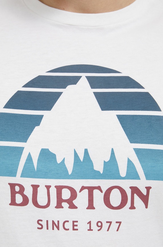 Burton T-shirt bawełniany 20378102100 biały