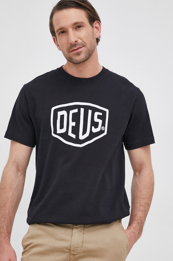 Pamučna majica Deus Ex Machina crna T.DMW41808E