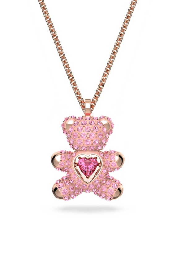 Ogrlica Swarovski roza 5642976