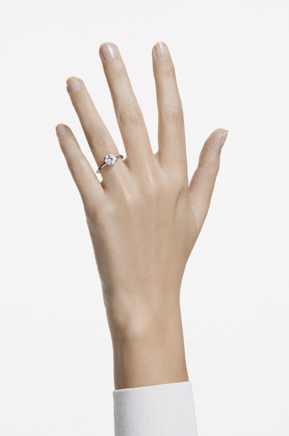 Dodatki Prstan Swarovski 5642638 srebrna
