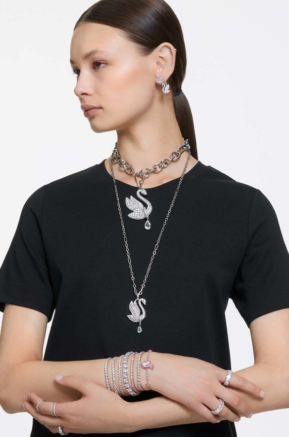 Swarovski pierścionek VITTORE 5354786 szary