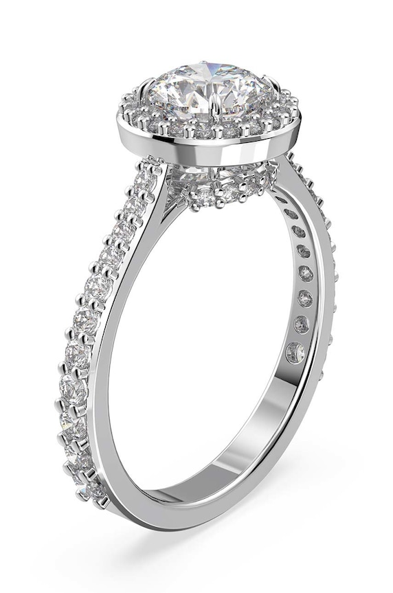 Swarovski pierścionek Constella 5642624 srebrny AW22