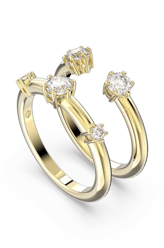 Swarovski pierścionek Constella 5640965 złoty AW22