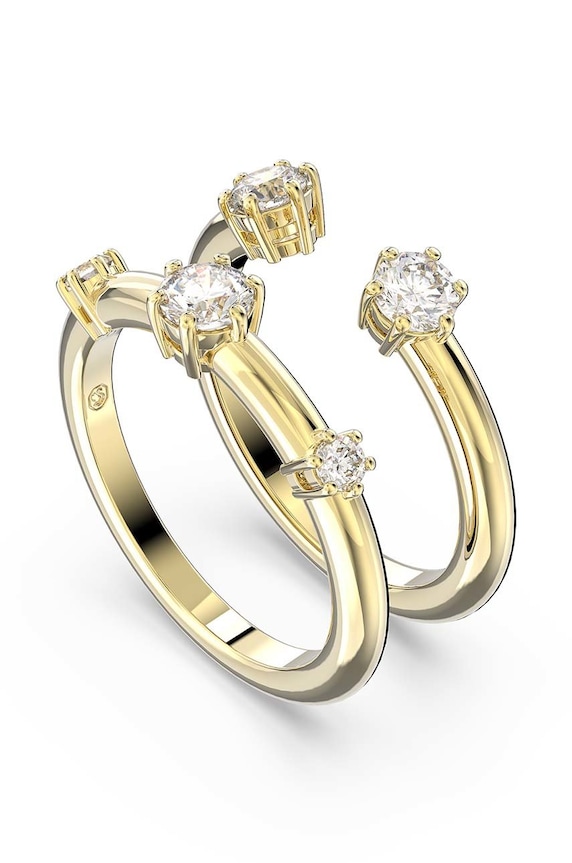 Swarovski pierścionek Constella 5640965 złoty AW22