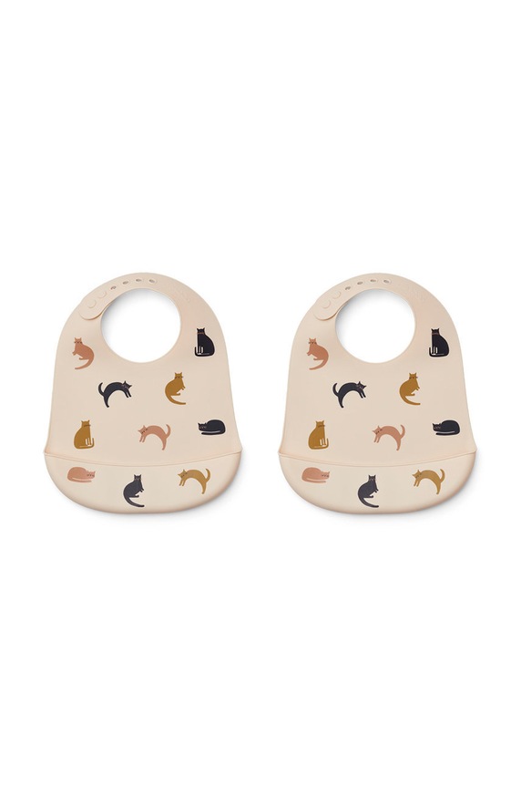 Liewood śliniak niemowlęcy Tilda 2-pack 2-pack beżowy LW15128