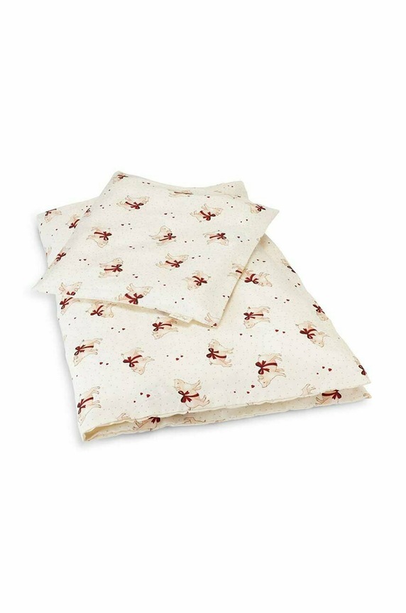 Βαμβακερά κλινοσκεπάσματα για παιδιά Konges Sløjd BABY BEDDING GOTS 70X100 μπεζ KS3928