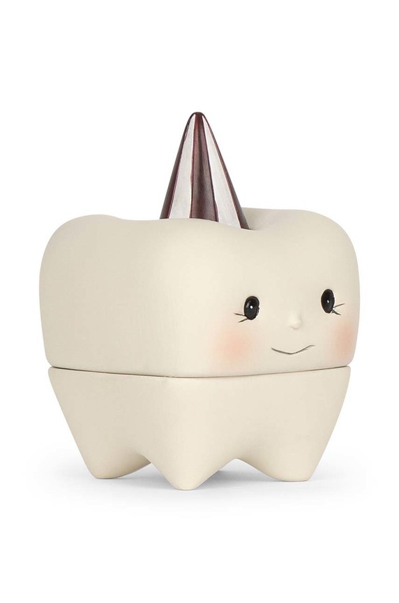 Konges Sløjd pudełko do przechowywania TOOTH BOX KS1388 biały AA00