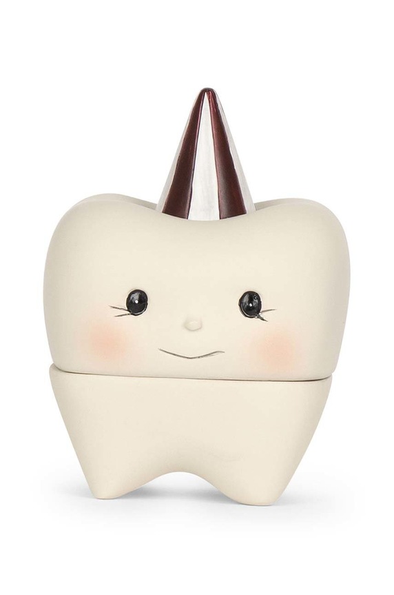 Chłopiec Konges Sløjd pudełko do przechowywania TOOTH BOX KS1388 biały