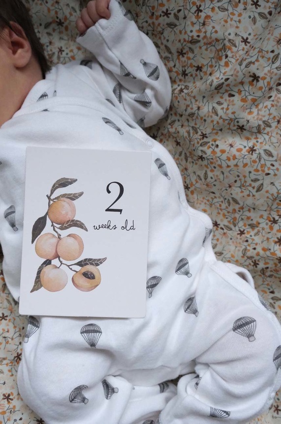 Set kartica za bilježenje napretka djeteta Konges Sløjd MILESTONES Gift Box šarena KS1660