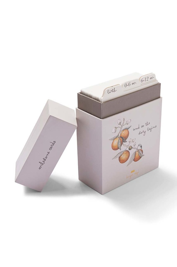 Dječaci Set kartica za bilježenje napretka djeteta Konges Sløjd MILESTONES KS1660 šarena