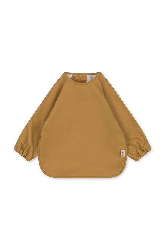 Detský podbradník Konges Sløjd 2-pak DINNER BIB WITH SLEEVES béžová KS2474